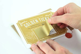 Golden Ticket Scratch-off Card