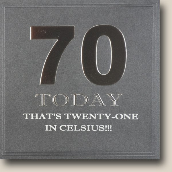 70 Today - That's 21 in Celsius