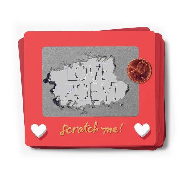 Scratch A Sketch Valentines - Pack of 6