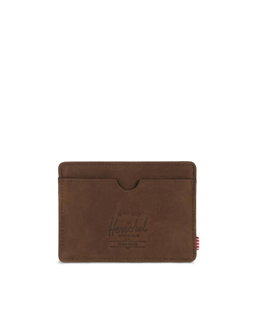 Charlie Wallet - Nubuck Brown Leather