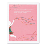 PG CARD - Ever since happiness heard your name