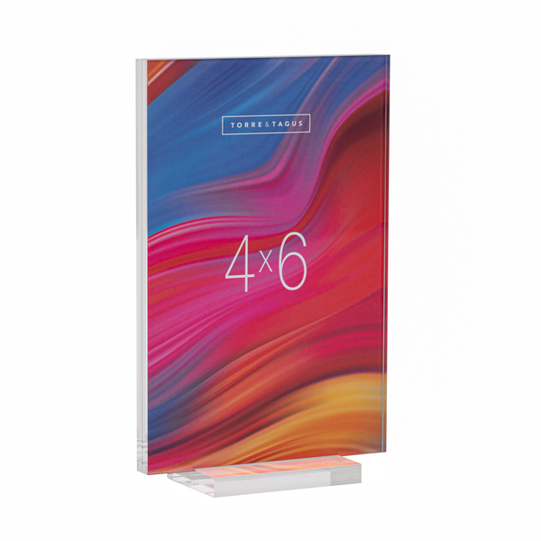 Acrylic Reversible Pedestal Photo Frame - 4x6