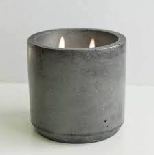 Spa Day Double Wick Concrete Soy Candle - Dark Concrete