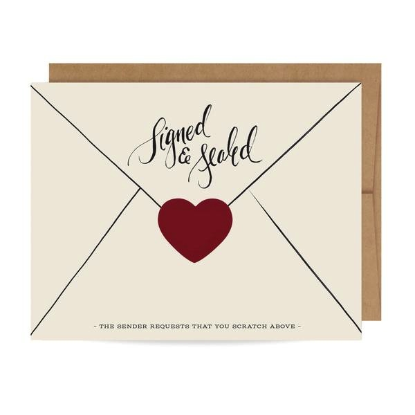 Signed & Sealed Scratch-off Card