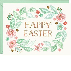 Happy Easter Wreath Foil