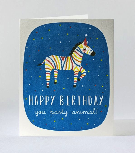 Party Animal Zebra