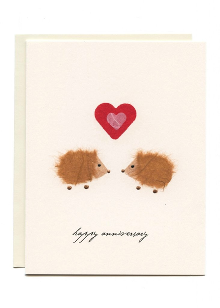 Hedgehogs Happy Anniversary