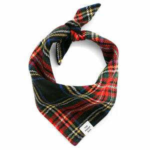 Stewart Plaid Wool Dog Bandana - Medium