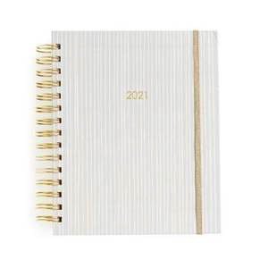 2020-2021 MED Spiral-Blush Stripe WEEKLY Planner