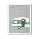 "This world is your world." - Woody Guthrie Card