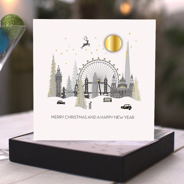 Merry Christmas and a Happy New Year (London) - boxed cards