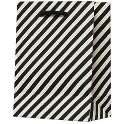 Black & White Diagonal Small Bag