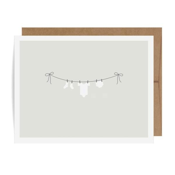 Baby Clothesline Card