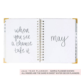 Grey and Rose Gold Planner 2020