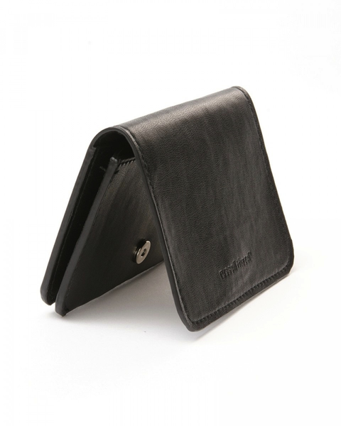 Vegan Leather Card Holder - Black