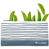 Reusable Zippered Snack Bag Blue Geo