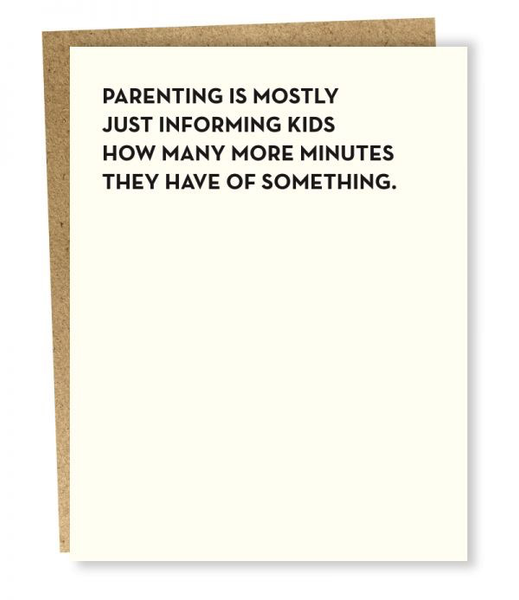 Minutes Card