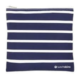 Reusable Zippered Sandwich Bag Navy Stripe