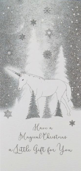 ICED SILVER WALLET - Have A Magical Christmas