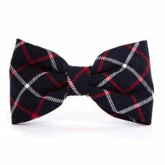 Oxford Plaid Dog Bow Tie - Standard