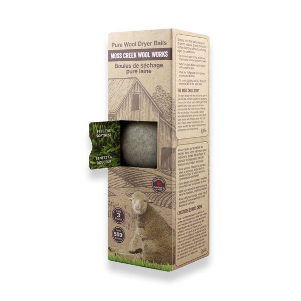 Moss Creek Grey Wool Dryer Balls (Set of 3) - GREY