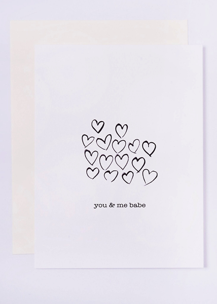 You and me Babe