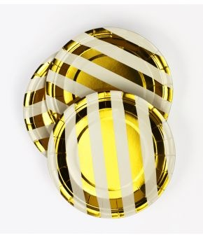 STANDARD STRIPES PAPER PLATES