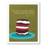 PG CARD - Three things in human life are important