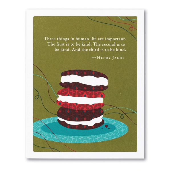 PG CARD - Three things in human life are important