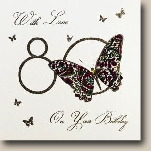 80th Birthday, With Love On Your Birthday