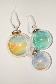 Iridescent Glass Orb Ornament - Small