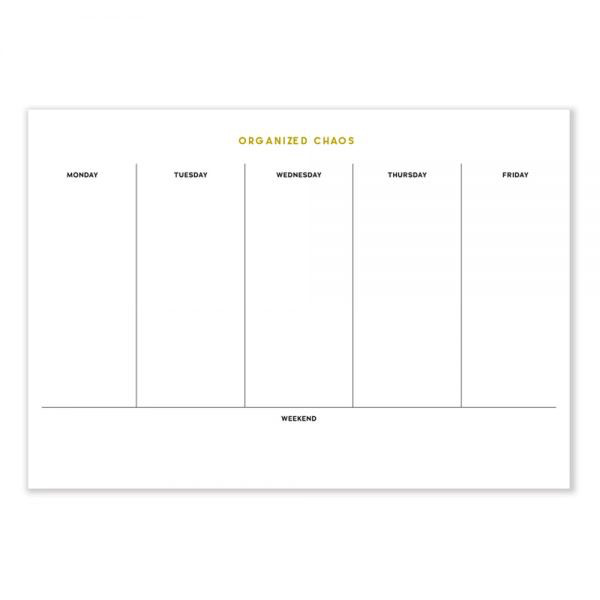 Desk Pad (Gold Foil) - Organized Chaos