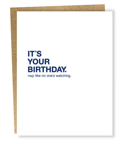 It's your birthday... nap