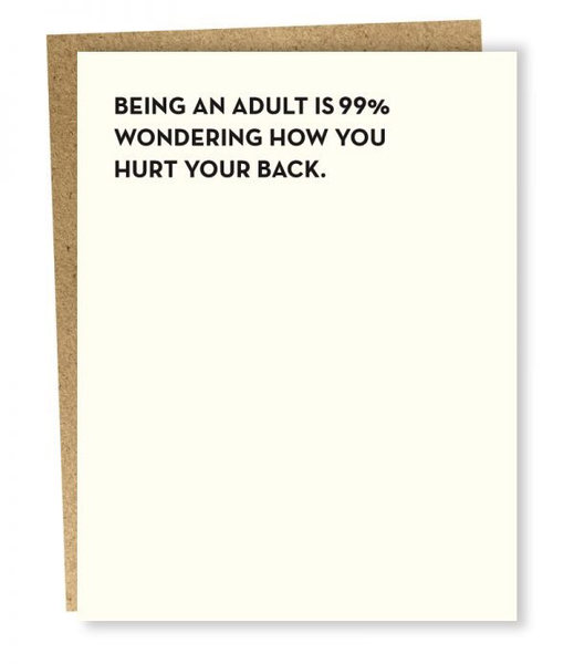 Being An Adult Card