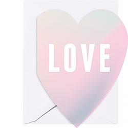 LOVE die-cut card