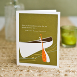 "Live in the sunshine, swim the sea, drink the wild air..." - Ralph Waldo Emerson Card