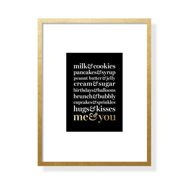 Me & You Art Card - Gold Foil