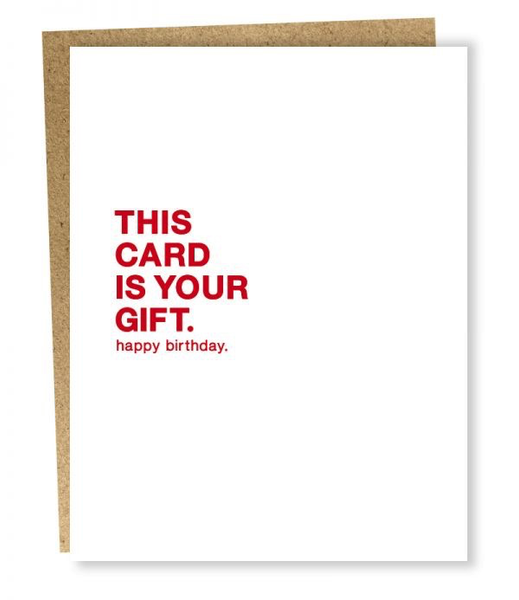 make a wish - this card is you gift