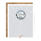 Silver Balloon Scratch-off Card