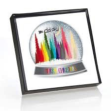 Merry Christmas Snow Globe - boxed cards