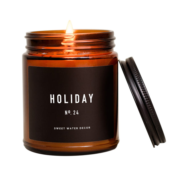 Holiday Soy Candle | Amber Jar Candle Title