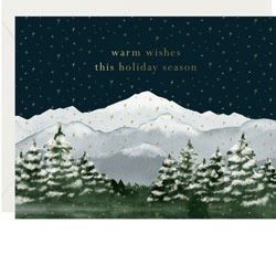 Warm Wishes Mountain Scene