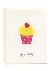 Yellow Cupcake - Happy Birthday