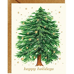Starry Tree Happy Holidays Foil