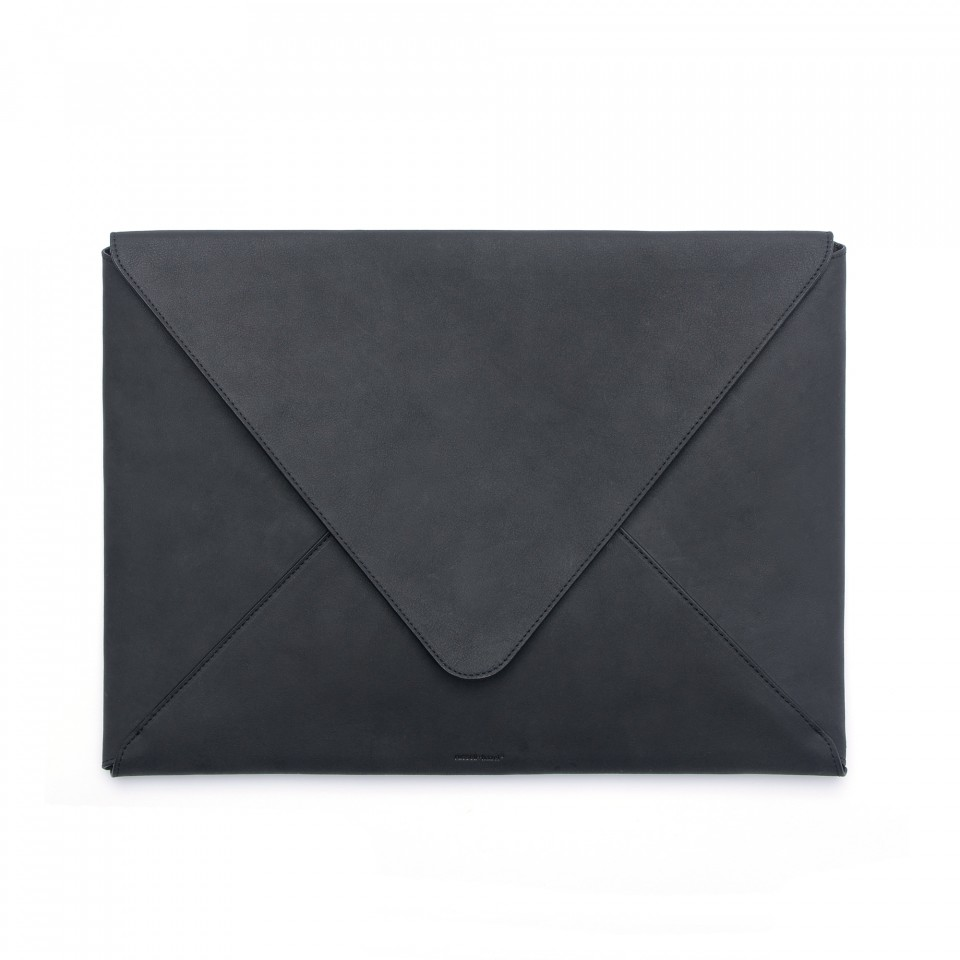 Leather Envelope Portfolio - black – Zing Paperie & Design Inc.
