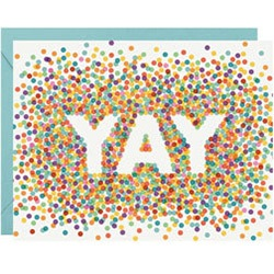 Yay Confetti Single Card