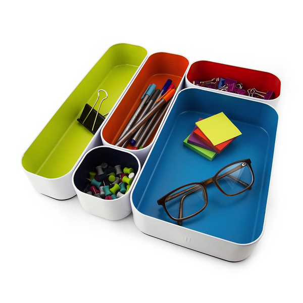 Drawer Organizer Set of 3 - Blue/Green/Red - 1 inch