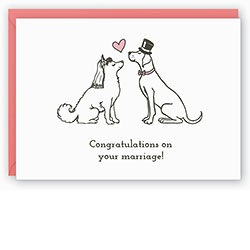 Dog Wedding Card