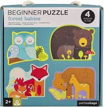 Petit Collage Baby Forest Animals Beginner Puzzle