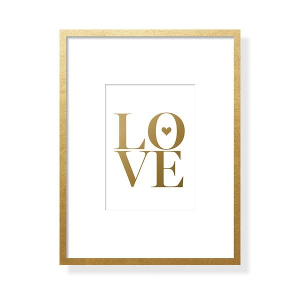LOVE Art Card - Gold Foil
